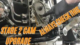 Stage 2 Cam install on a Harley-Davidson Fatboy