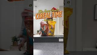 Officially my favorite way to introduce our family. #familytime #familyvlog #familyfun #cereal