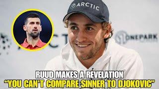 BREAKING:  RUUD “YOU CAN'T COMPARE SINNER TO DJOKOVIC”! TENNIS NEWS TODAY