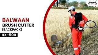 Balwaan Krishi | Back Pack Brushcutter BX-50B | Field Working Video