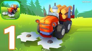 Stickman Tractor Lumber Harvest: Tree Cutting - Gameplay Walkthrough Part 1 Stickman Forest Cutting