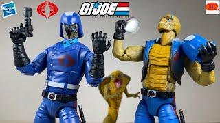 ONCE A MAN! Cobra Commander Retro Deluxe GI Joe Classified Series Action Figure Review Snake Scales