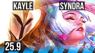 KAYLE vs SYNDRA (MID) | 14/3/8, Legendary | EUW Master | 25.9