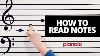 How To Read Notes (Beginner Piano Lesson)