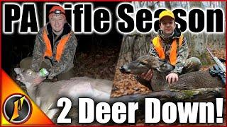 2022 Pennsylvania Rifle Season Hunt! 2 Deer Down SELF-FILMED!