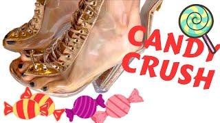 [ASMR] Giantess Mommy Candy Crushing With Candy-like Heel Boots | 巨人媽咪穿透明高跟靴踩糖果