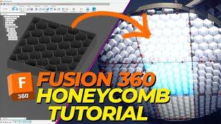 HONEYCOMB GRID TUTORIAL in Fusion360