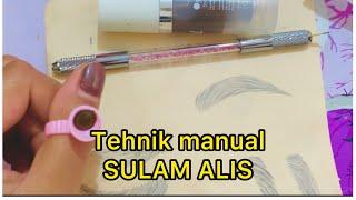 Alat sulam alis manual