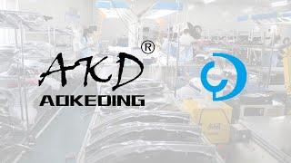 AKD Car lights factory workshop and production process show by Alibaba certification