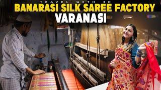 Visiting Banarasi silk saree Factory Varanasi | Most Expensive Saree of Rs. 2 Lakh |Handloom factory