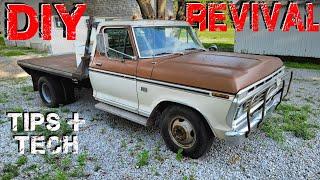 How To Revive Abandoned Cars and Trucks! 1974 F350 First Start