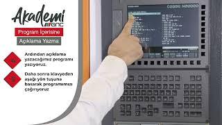 Program İçerisine Açıklama Yazma | GNC Akademi | GNC Makina