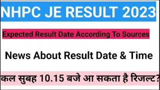 nhpc je result 2023