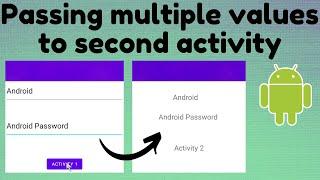 Passing multiple values to the Second Activity(Intent) | TechViewHub | Android Studio