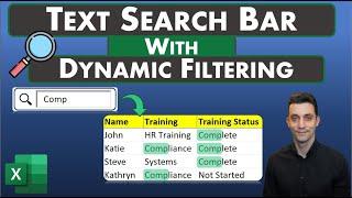 Excel Tips - Text Search Box | Dynamic Filtering | One or Multiple Columns