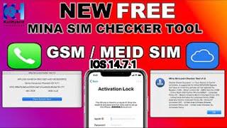 NEW FREE Mina Sim Lock Status Checker Tool For GSM/MEID SIM| Mina Meid/GSM Sim Activator | Checkra1n