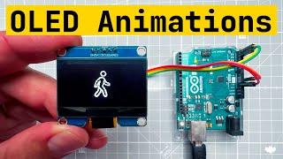 Arduino OLED Animations -- tutorial for beginners, Arduino UNO, u8g2, Adafruit GFX, SSD1306, SSD1309