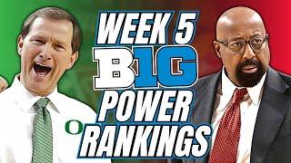 Big Ten Week 5 Power Rankings: Oregon Surges, Indiana Slips, & Michigan State Comes Back!