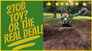 #65  John Deere 270B Backhoe Quick Review & Demo - Should I buy a backhoe with my Compact Tractor