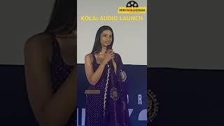 #meenakshichaudhary speech In #kolai movie Audio launch