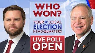 LIVE POLL: WHO WON? Vice Presidential Debate Between JD Vance, Tim Walz | Vote on WFLA.com/Poll