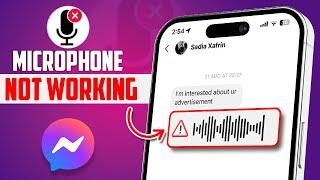 How to Fix Messenger Voice Message Not Working on iPhone | Messenger Voice Message Error