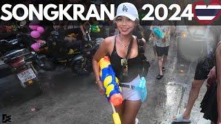 [4K]  SONGKRAN 2024 PATTAYA | SOI6 | Water Festival Thailand | No Talk