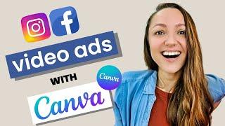 How to make a video ad for Facebook and Instagram in Canva (Canva Facebook Ads Tutorial)