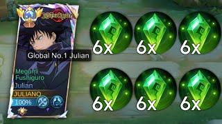 NEW JULIAN BEST ONE SHOT BUILD!!! (6x Holy Crystal) - Mobile Legends