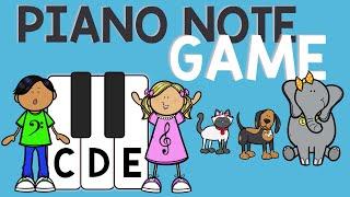 PIANO GAME!  Find and Play the Notes C D E | CDE PIANO KEYS