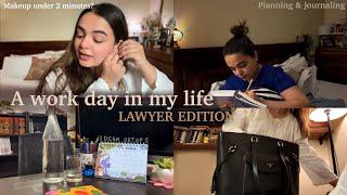 A work day in my life as a lawyer in India  Quick everyday make up, chill autumn vlog 