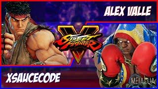 SFV CE - Alex Valle(RYU) VS Xsaucecode(BALROG)  MeiaLua 