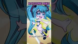 making -`HATSUNE MIKU´- *pApeR dOlL*  ARTY PIE  #handmade #artchallenge #anime #japan #crafts