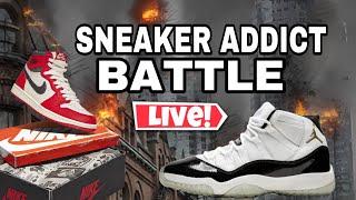 SNKRS BATTLE LIVE Stretchkickz VS  Jimy0803 With Dj Delz The Sneaker Addict