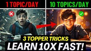 3 Topper Tricks to Learn 10X Faster  Study Motivation | Motivation QuoteShala