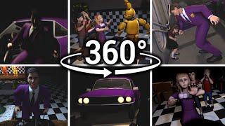 360°| Purple Guy/William Afton Compilation!! - Five Nights at Freddy's [SFM] (VR Compatible)