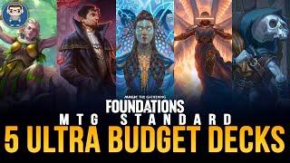 5 SUPER BUDGET Standard Decks with JUST 5 Rares | MTG Arena