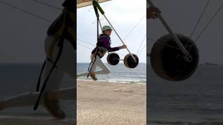 My very favorite way to launch a hang glider  #hanggliding