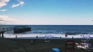 Kobuleti beach with sea sound