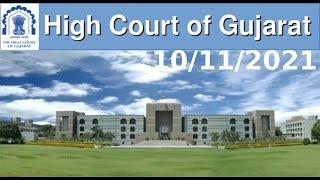 10th NOVEMBER 2021 - COURT OF HON'BLE MR. JUSTICE HEMANT M. PRACHCHHAK, GUJARAT HIGH COURT