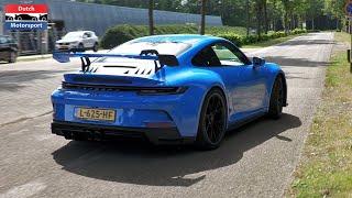 100+ Porsches leaving PUUR Porsche Treffen 2021