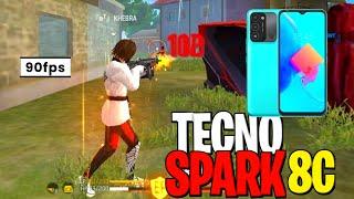 اعدادات الهيدشوت في فري فاير tecno spark 8c