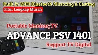 Review Advance PSV1401 Portable Monitor TV Fitur Lengkap Banget Harga Terjangkau Support TV Digital