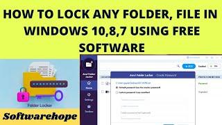 How to Lock Folder and File in  computer and Laptop using free software?