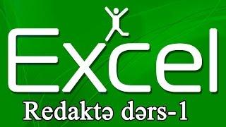 Microsoft Excel Azərbaycanca Sənədin redaktə edilməsi dərs 1