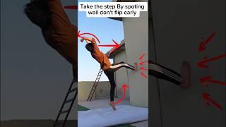 How to do wall flip | wall flip tutorial . #flip #tutorial #short