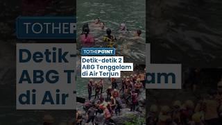 Viral Detik-detik 2 ABG Tenggelam saat sedang Bercanda di Air Terjun Jami Maros, Ditemukan Meninggal