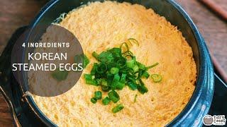 Korean Steamed Eggs - Gyeran Jjim (4 Ingredients, 15 Minutes)