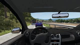 BeamNG.drive Dacia logan 1,5dci pov Logitech G29