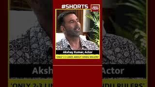 Akshay Kumar Says 'India's History Books Lacks Info About Maharajas, More About Invaders' | #Shorts